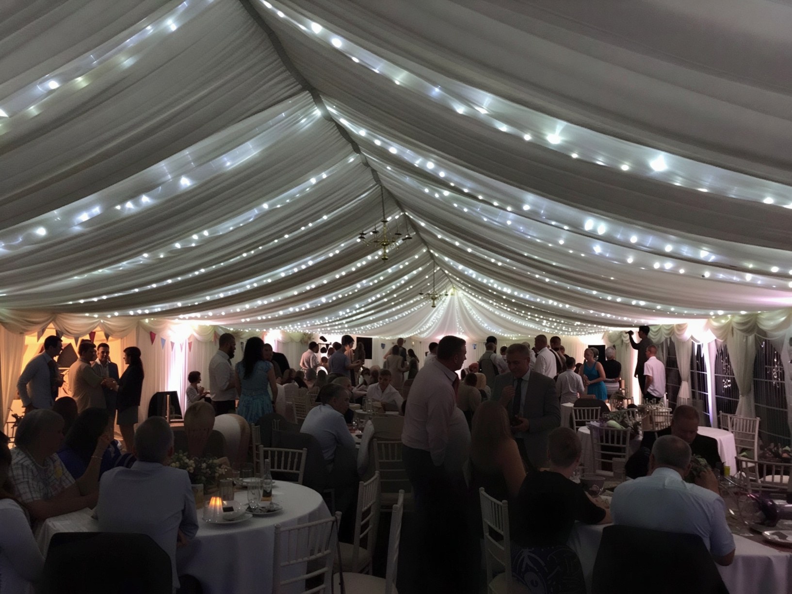 Marquee accommodating any type of party celebration